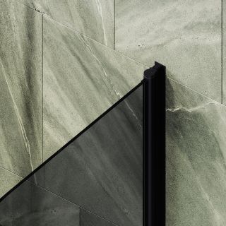 Шторка на ванну MaybahGlass MGV-773-6 50см чёрный